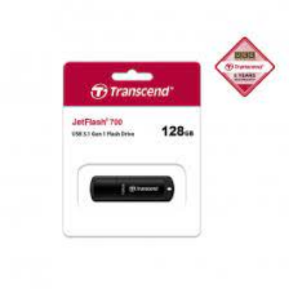 Transcend JetFlash 700 128GB USB 3.1 Black Pen Drive